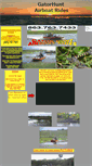 Mobile Screenshot of gatorhuntairboatrides.com